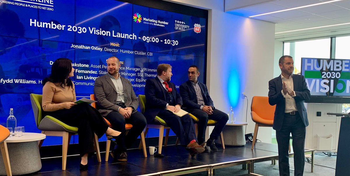 Future Humber (@futurehumber) on Twitter photo We’re ready for the exciting Humber 2030 Vision Launch, as we kick off Day 3 of #TheWaterline Summit 2022.
<a href="/oxleyjc/">Jonathan Oxley</a>, <a href="/CBItweets/">CBI</a>, hosts this morning’s event, which includes panellists from <a href="/ssethermal/">SSE Thermal</a>, <a href="/VPI_Power/">VPI</a>, <a href="/Equinor_UK/">Equinor UK</a> and <a href="/ABPHumber/">ABP Humber</a>. We’re ready for the exciting Humber 2030 Vision Launch, as we kick off Day 3 of #TheWaterline Summit 2022.
<a href="/oxleyjc/">Jonathan Oxley</a>, <a href="/CBItweets/">CBI</a>, hosts this morning’s event, which includes panellists from <a href="/ssethermal/">SSE Thermal</a>, <a href="/VPI_Power/">VPI</a>, <a href="/Equinor_UK/">Equinor UK</a> and <a href="/ABPHumber/">ABP Humber</a>.