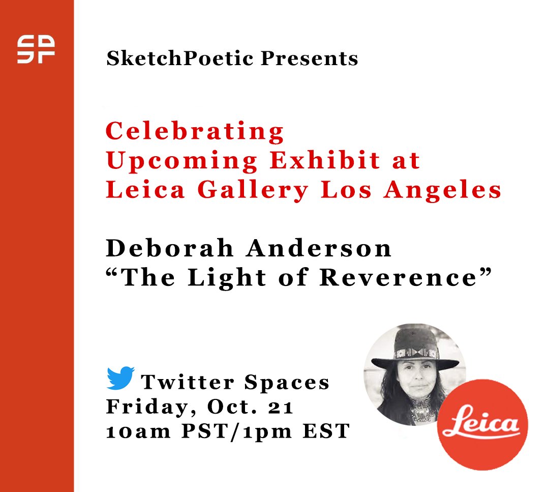 ATTN Photographers: Join me this Friday, Oct. 21 w/renowned creator, photographer &amp; filmmaker  <a href="/DAnderson_Photo/">Deborah Anderson</a> / <a href="/LakotaVoices/">Women Of The White Buffalo</a> to celebrate her upcoming exhibit at <a href="/LeicaGalleryLA/">Leica Gallery Los Angeles</a> opening Nov 3.

See 🧵below for a preview &amp; sign-up for her upcoming masterclass on Sun, Nov 6.📸