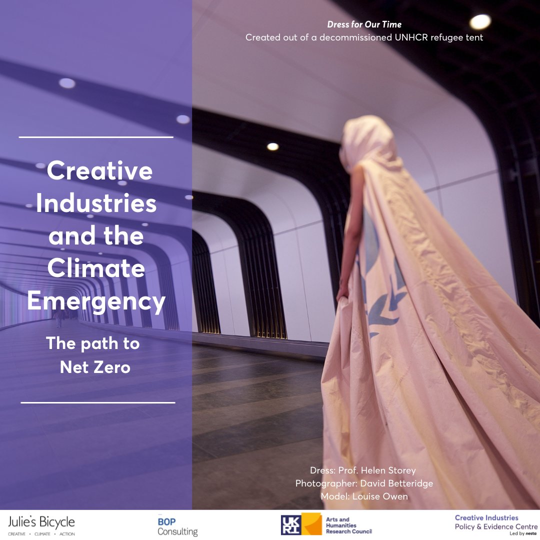 Today, together with @BOP_Consulting & @CreativePEC we've published the UK’s first review of the Creative Industries and #NetZero. It looks at the action already taken & what more the sector needs to do to reach #NetZero. Download the report >> bit.ly/3eJvaMn