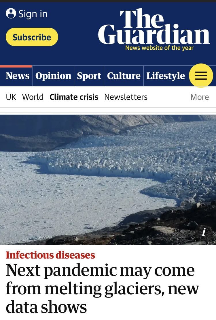 Psmithy777's tweet photo. At this point, if you are falling for this, then sorry but you are a moron. The Guardian here with a hilarious catastrophe crossover 🤣 👇. How can anyone not see through this? https://t.co/u3pQNI3Hgl