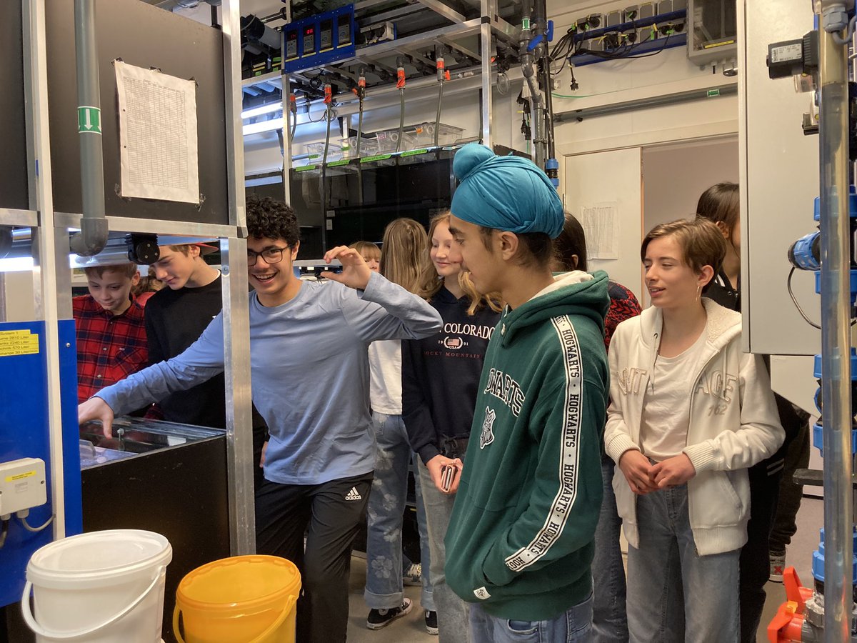 bdzpau's tweet image. 8th graders from @ISBergen visiting #guppy and #ParAnthropE salmon lice labs @EvoFish_UiB @BioUiB #sciencechat #sciencecomm #scicomm @AMennerat