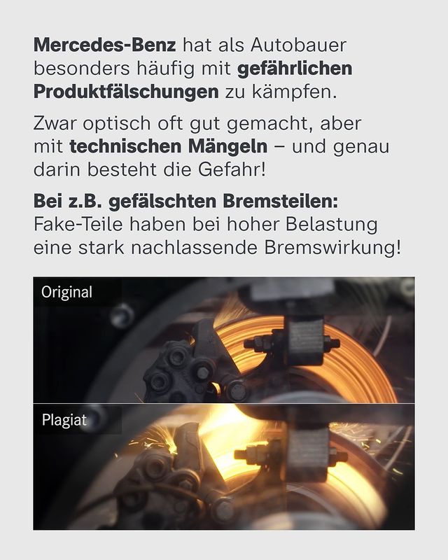 Etwa 5,8 % der in die EU importierten Produkte sind Fälschungen. Das ist auch für Autobauer wie Mercedes-Benz ein Problem. Die #WISO-Doku 'Die Fake-Falle' findet ihr in der #ZDFmediathek: zdf.de/verbraucher/wi…