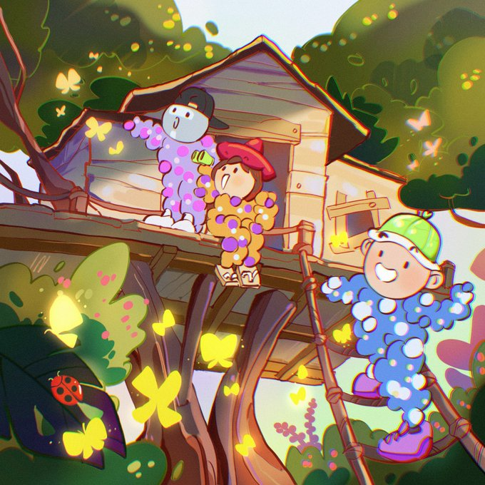 Imaginary_0nes_'s tweet photo. We built a treehouse in the tree,
Dressing up as pirates in the seven seas. 
Playing games and sleeping late, 
We would shout, Ahoy Mate! https://t.co/lBkrPoLCfh