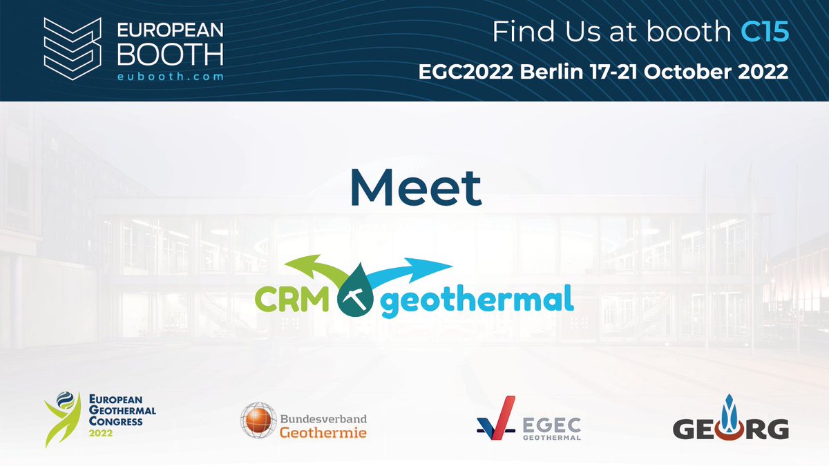 European Geothermal Research & Innovation Booth tweet media