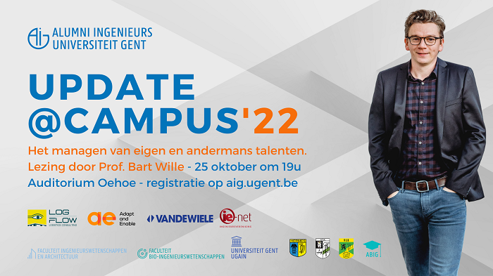 Department of Electronics and Information Systems (@elisugent) on Twitter photo Update@Campus 2022: een lezing door Prof. <a href="/wille_bart/">Bart Wille</a> over #TalentManagement. Hoe manage je je eigen talent en dat van een ander? Ontdek er alles over op 25 oktober. Inschrijven via link.
aig.ugent.be/event-2022/upd… Update@Campus 2022: een lezing door Prof. <a href="/wille_bart/">Bart Wille</a> over #TalentManagement. Hoe manage je je eigen talent en dat van een ander? Ontdek er alles over op 25 oktober. Inschrijven via link.
aig.ugent.be/event-2022/upd…