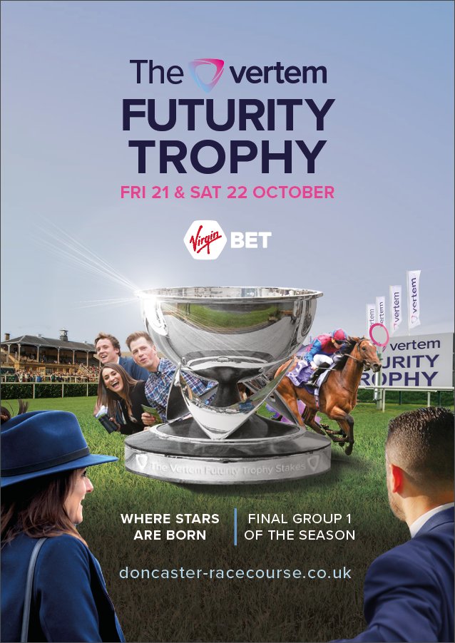3 days to go until our annual Vertem Futurity Trophy two day fixture on Friday 21st & Saturday 22nd of October @DoncasterRaces. The final Group 1 race of the English flats season and an overall great day out for all 🐎🏆 #LeadingTheField Book now bit.ly/3qQSI4m