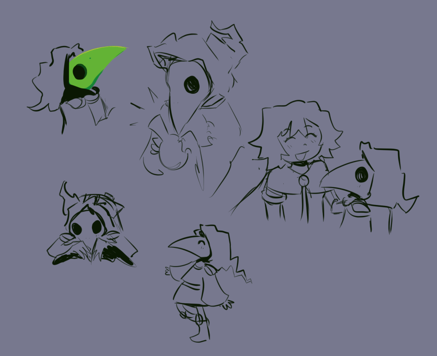 juscrow's tweet photo. plague knight doodles before i sleep cause i need to draw more https://t.co/scn72WyjKu