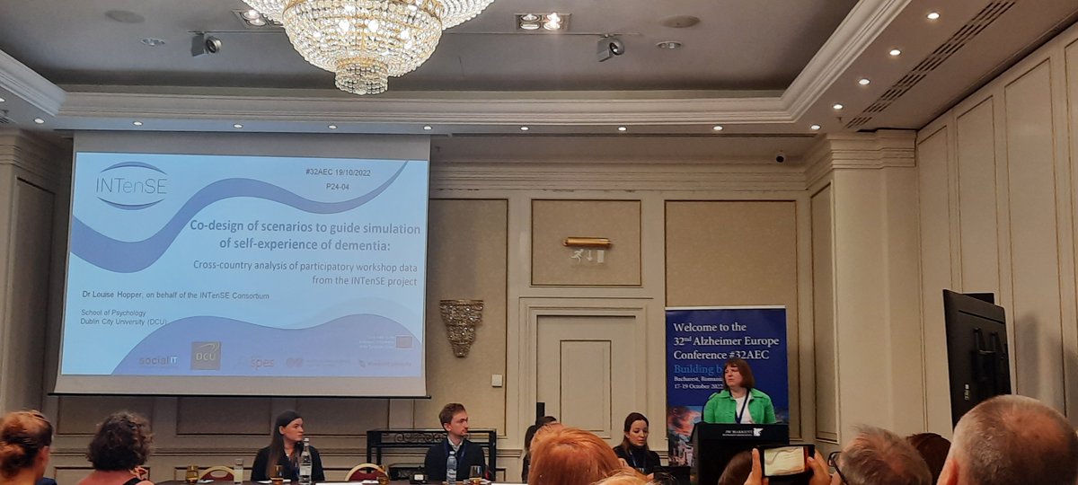 <a href="/Hopper__Louise/">Louise Hopper</a> sharing the interactive tools (such as simulation glasses and gloves) available to simulate the self-experience of dementia for the purpose of training social care and health professionals  #32AEC