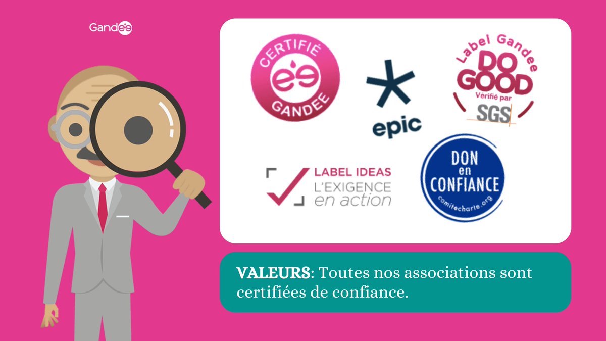 Layticiaudibert's tweet photo. Gandee met en Ćuvre son expertise sur la sĂ©lection des associations, fondations et fonds de dotation prĂ©sents sur son site afin de vous fournir la transparence nĂ©cessaire Ă votre gĂ©nĂ©rositĂ© đ
#donenconfiance #labelideas #labeldogood #associations #SGS #RSE #mécénat https://t.co/fBraVvyhfq