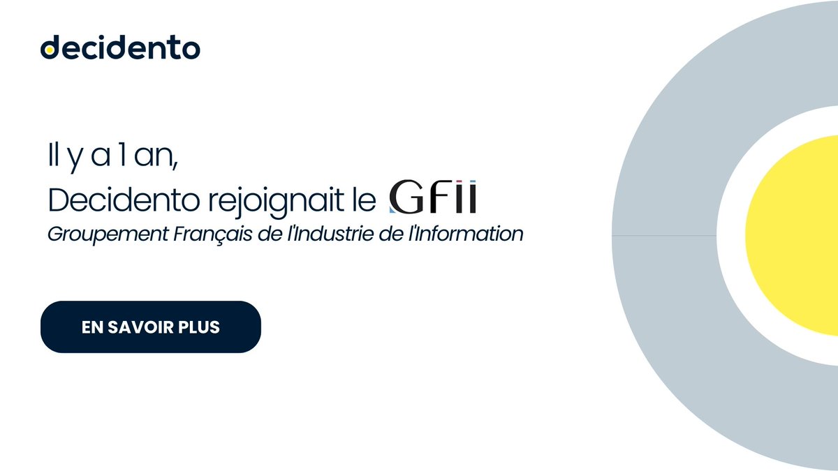 Depuis 1 an, Decidento est membre du <a href="/GFII/">Gregory Foster</a>. 
Ce que ça implique : la volonté de devenir un acteur engagé du traitement de l'information. En échangeant son expertise avec différents professionnels de l'information et en suivant les tendances du milieu 🌟

#GFII #datab2b #decidento