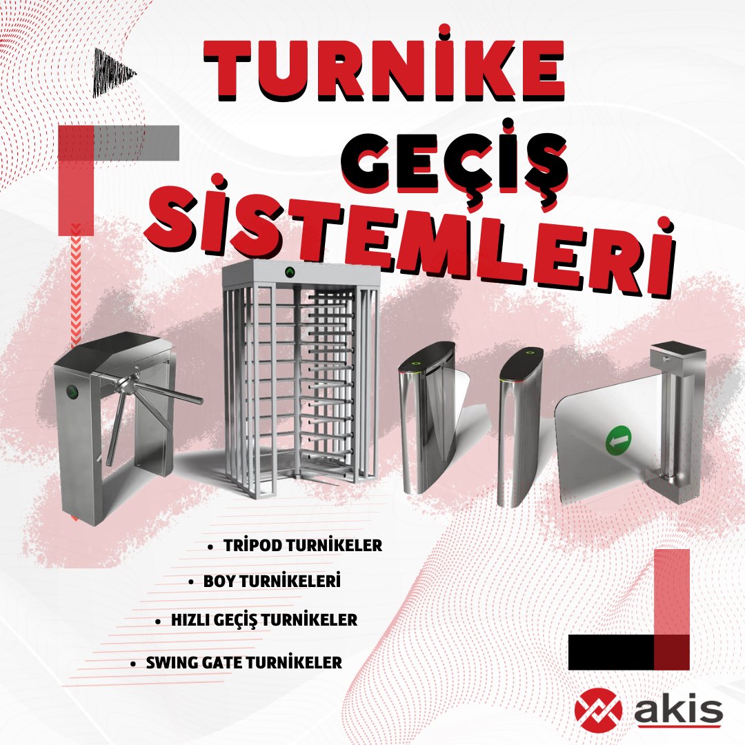 Tripod Turnikeleri, Boy Turnikeleri, Hızlı Geçiş Turnikeleri ve Swing Gate Turnikeleri kapsamında verdiğimiz hizmetlerimiz için akisguvenlik.com adresinden ayrıntılı bilgiye ulaşabilirsiniz. #turnikegecissistemleri #akisguvenlik