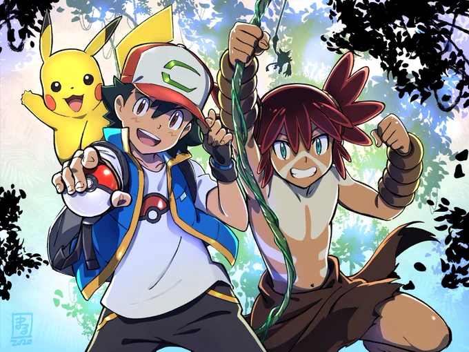 劇場版ポケットモンスターココテレ東さん系列で地上波初放送です!! キャラクターデザイン(ザルード以外)と総作画監督のお仕事担当してます。 皆さま是非楽しんでくださいませ  