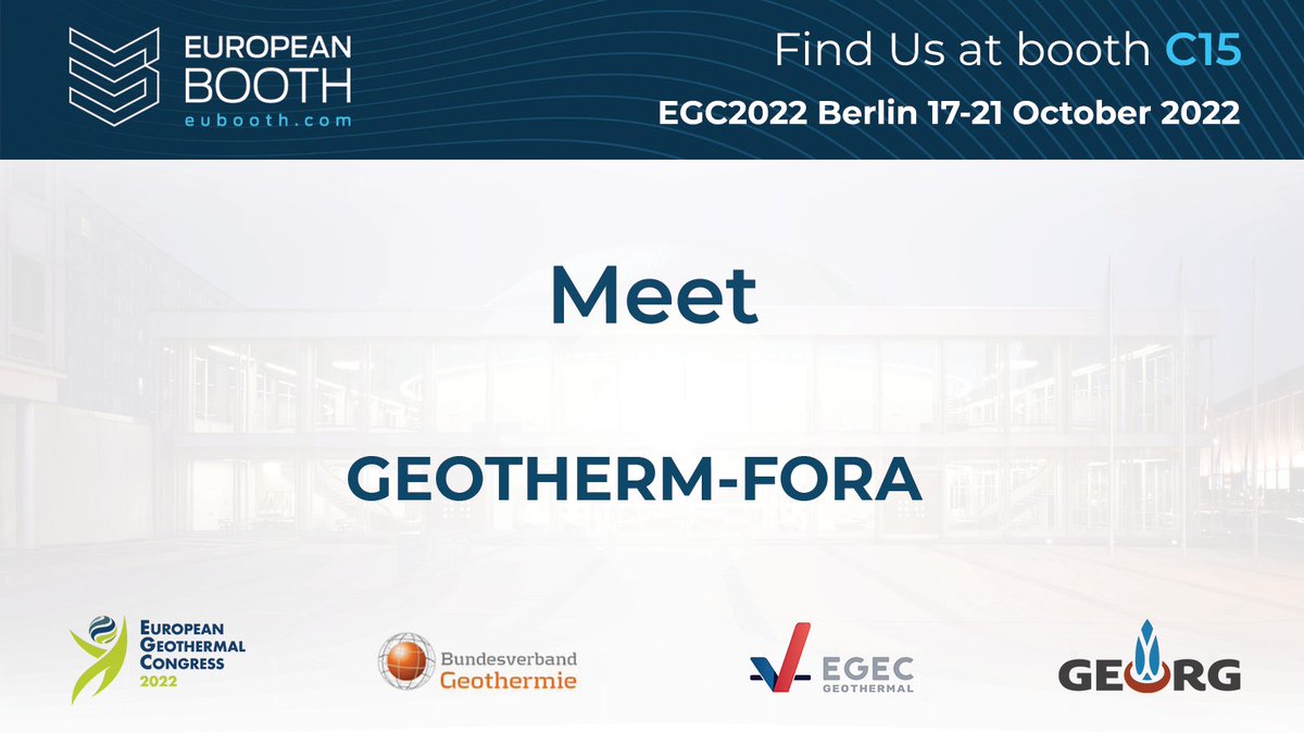 European Geothermal Research & Innovation Booth tweet media
