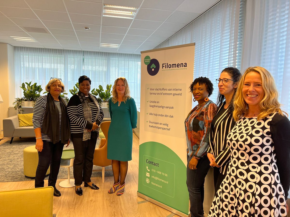Geweldig dat het ministerie van sociale ontwikkeling, Arbeid en Welzijn van Curaçao een kijkje kwamen nemen bij #Filomena. We zijn zeer bereid tot intensiveren samenwerken