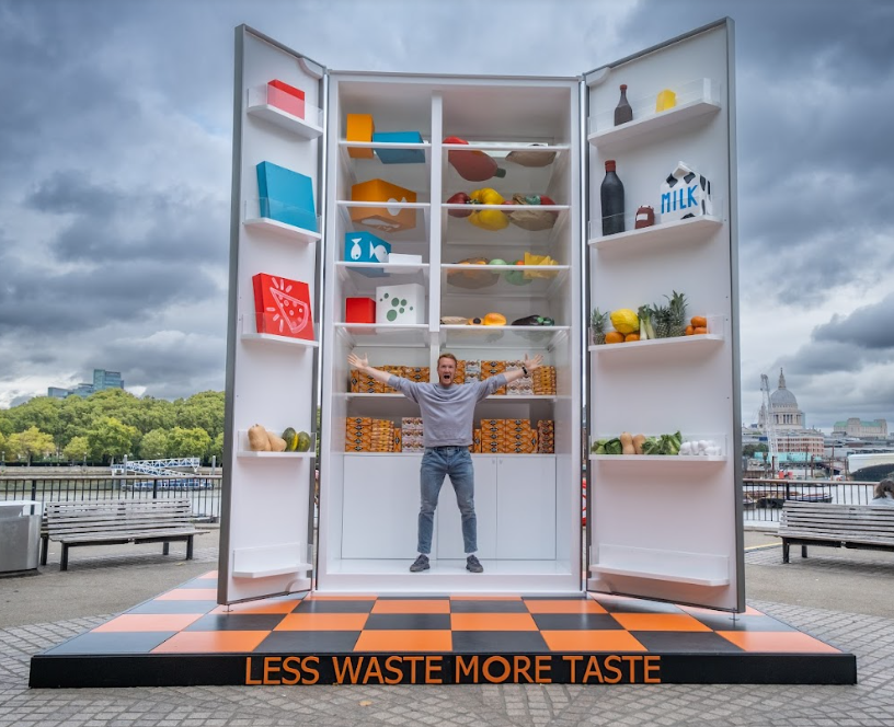 good_broadcast's tweet photo. Great to launch Jacob’s’ latest Less Waste More Taste campaign to highlight the £405 worth of food us Brits chuck out each year. A cracker of a story with a day of back to back BBC interviews with Celebrity Masterchef winner and Olympic legend @GregJRutherford https://t.co/ccigBHxzvB