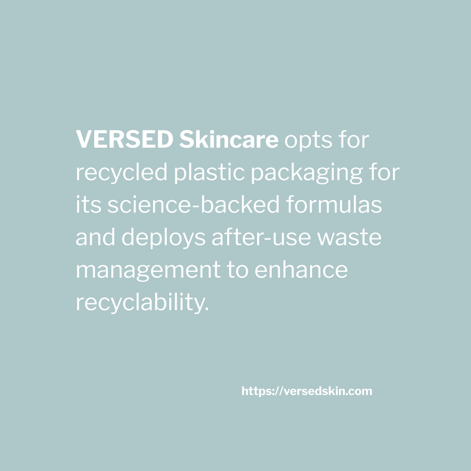 sr_packaging's tweet photo. VERSED Skincare opts for recycled plastic packaging for its science-backed formulas and deploys after-use waste management to enhance recyclability.
https://t.co/hs7VgGuT3E
#Skincare #recycle
#WELLVERSED #RecycleResponsibly
#antigreenwashing
#PCRpackaging #beauty #cosmetics https://t.co/uRlHyR743D