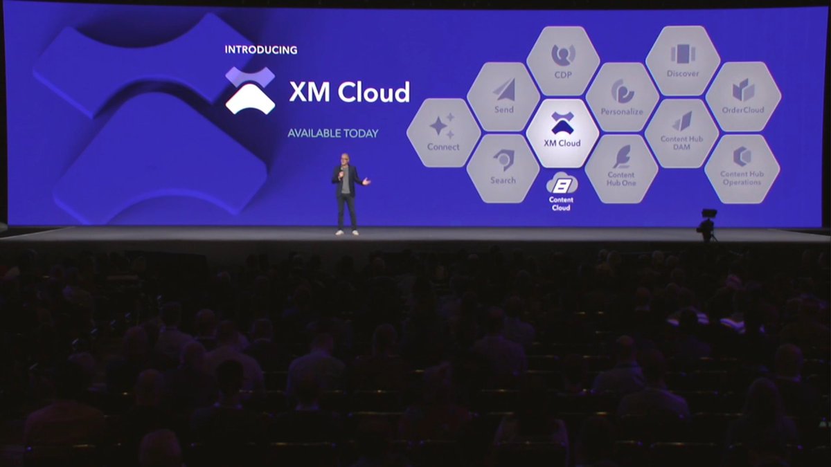 StCyrThoughts's tweet photo. #XMCloud is available today. A ton of innovation in here. Cloud-native architecture and platform, front-end fully decoupled from the backend. Truly open APIs designed for builders. Infinitely scalable, the "last upgrade you'll ever do".
- @daveof at #SitecoreSYM https://t.co/ncuvW1LoQ2