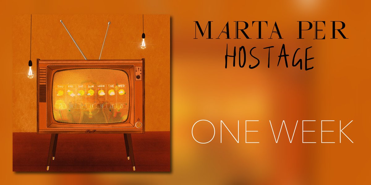 martapermusic's tweet photo. 1 WEEK AWAY! Presave Hostage now https://t.co/i5DW9jLCnv https://t.co/UyPUjP9LOc