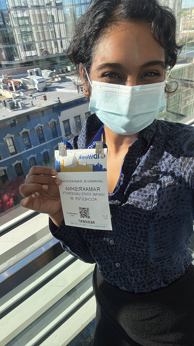 Day 1 of #IDweek2022 🦠👩🏾‍⚕️🧪 so excited to be here in person!!