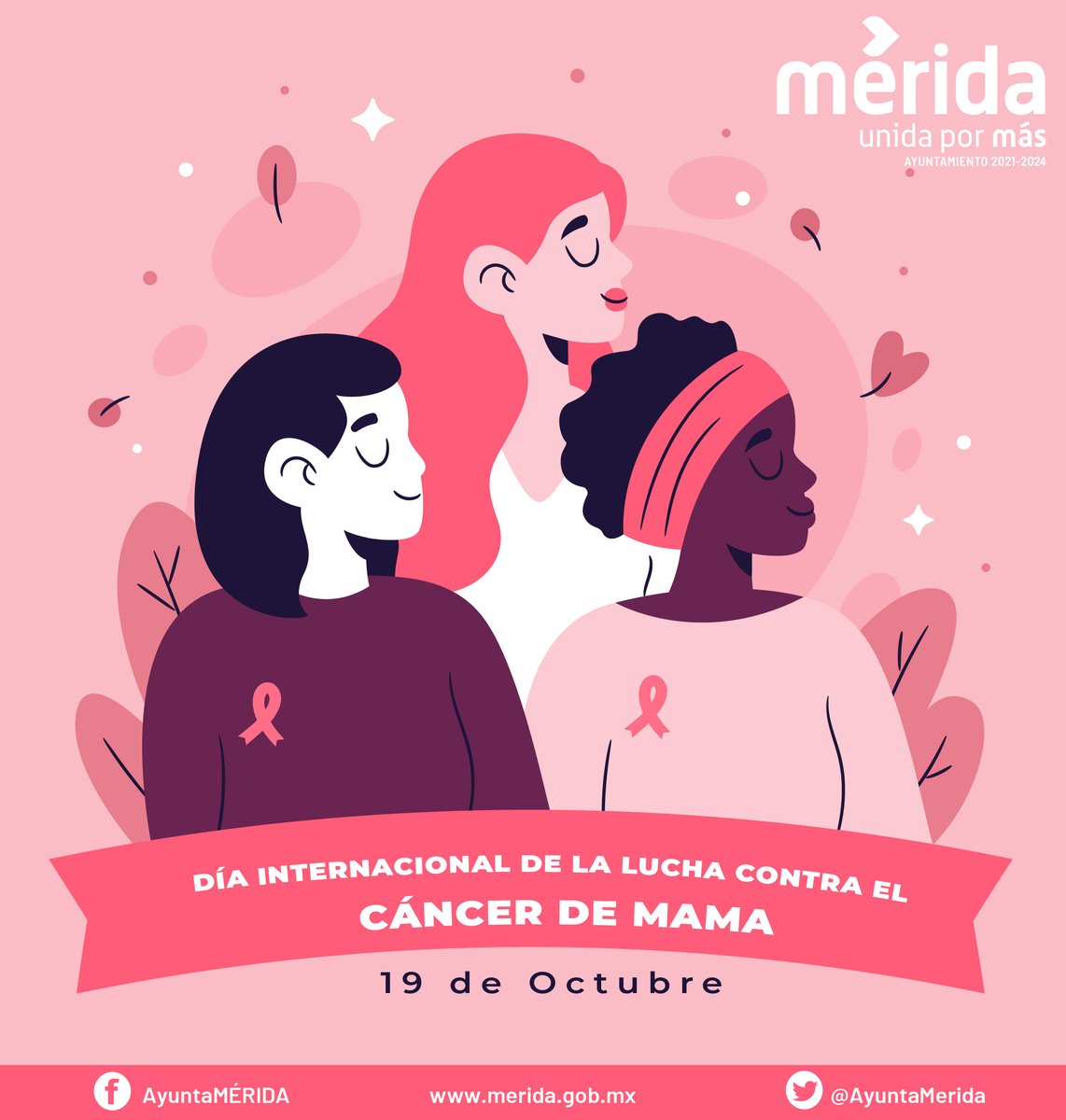 MeridaSaludable's tweet photo. "Todos los días son rosas, días de mujeres fuertes que no caminan solas porque 19 de octubre son todos los días y juntas y juntos se puede."
#MeridaSaludable #CancerDeMama #MesRosa https://t.co/1v9CwVTrue