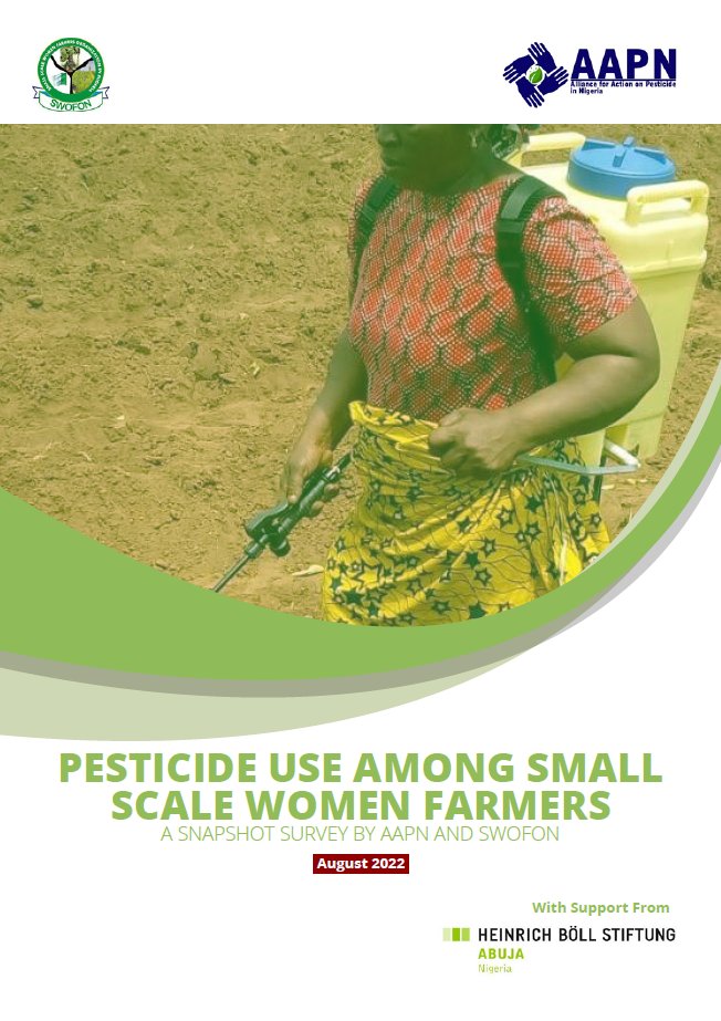 7 of 13 active ingredients in pesticide brands used by smallholder women farmers surveyed in Nigeria (from 4 States) are cancer-causing. @farmworkcancer @VMAP_NAFDAC @FmardNg @NTANewsNow @channelstv @EcoHomef @NnimmoB @boell_africa @EuropePAN #WorldFoodDay_2022 @TiwaSavage