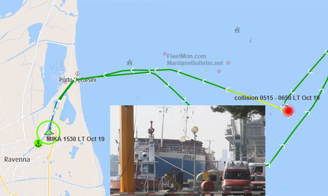 Fishing vessel sank after collision with Danish cargo ship, Italy
maritimebulletin.net/2022/10/19/fis…