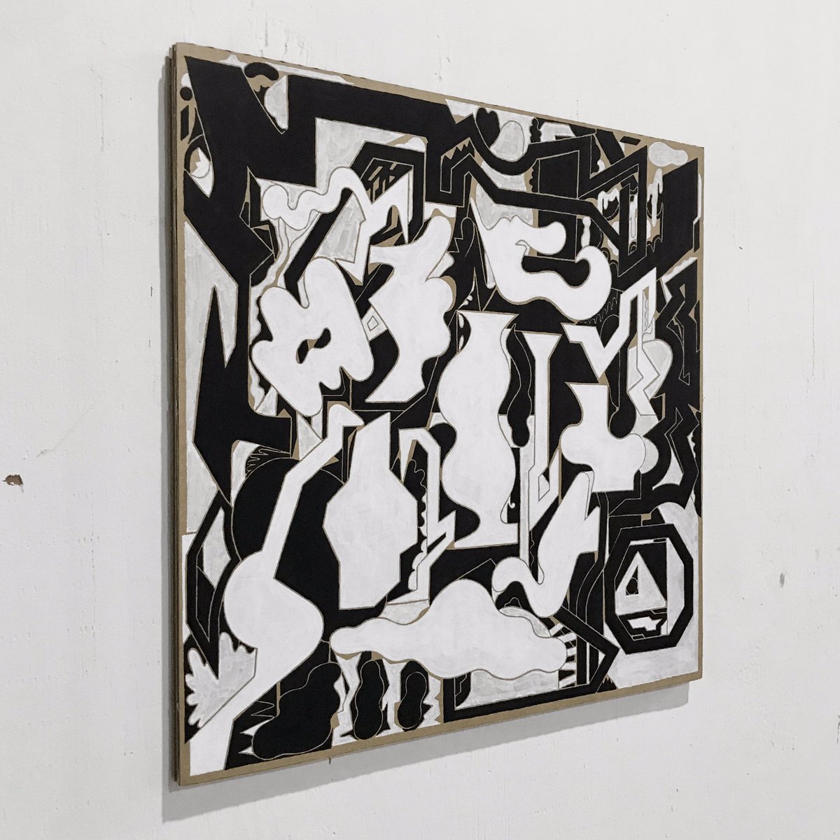 toneshunn's tweet photo. #abstract #abstractartist #abstractdrawing #abstractexpressionism #cardboard #contemporaryartist #abstractgraffiti https://t.co/odv2MKyrpU