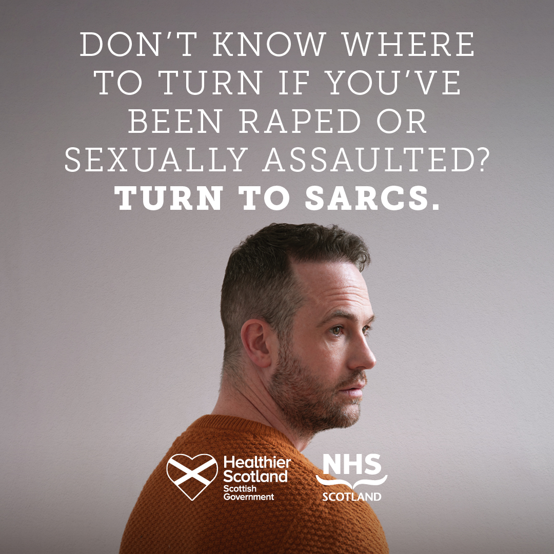 SARCS is a dedicated NHS Scotland service which can offer healthcare and support in the days after an assault, if you are not ready to tell the police or are unsure #TurntoSARCS