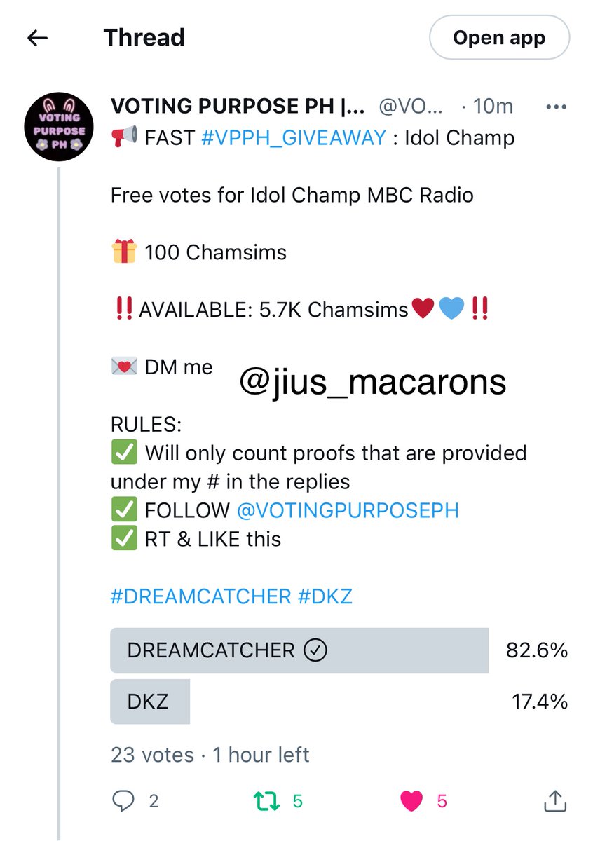 jius_macarons's tweet photo. @VOTINGPURPOSEPH for #Dreamcatcher https://t.co/WE4zlY2Axn