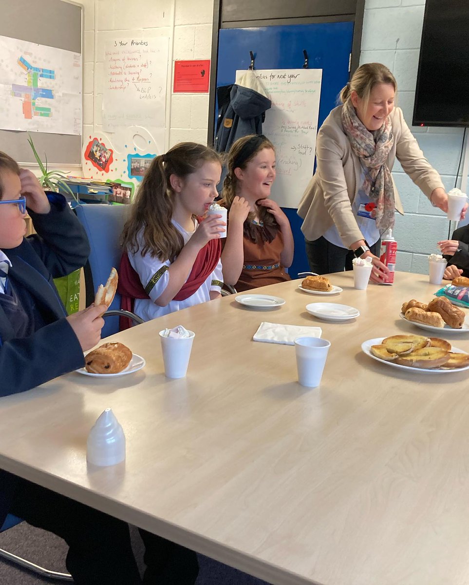 What a lovely start to Mr Smith’s morning.  He welcomed 6 YR7 pupils to his office for a special breakfast in his office.

These pupils have achieved 4 weeks of 1’s for behaviour and attitude to learning.

An amazing achievement, well done to you all, keep up the fantastic work.