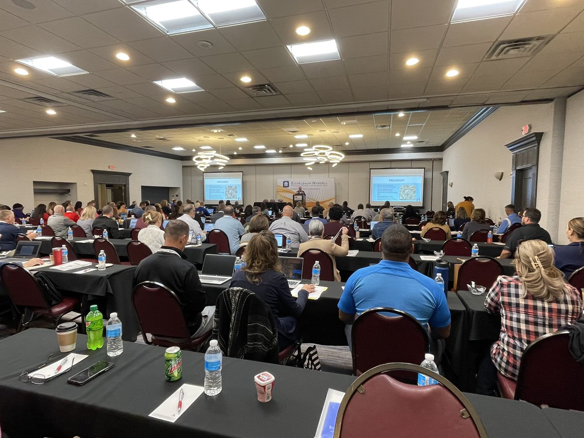 TXTitleIXAdmin1's tweet photo. Good morning! To begin our Day 2 we have Dennis Eichelbaum giving his yearly Legal Update. #txed #titleix @EichelbmWardell https://t.co/LEvkTFJtzP
