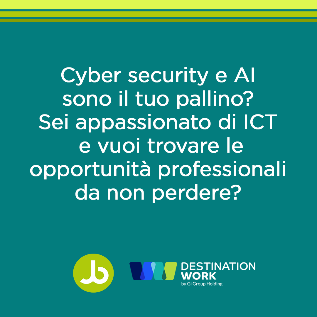 weareJobbit's tweet image. Scopri l'intero programma di Destination Work di @GiHoldingItalia su bit.ly/3CKkVkc e registrati agli incontri gratuiti che più ti interessano!

#lavoro #orientamentoprofessionale #ricercadilavoro #jobbit #wearejobbit #yourjobinabit