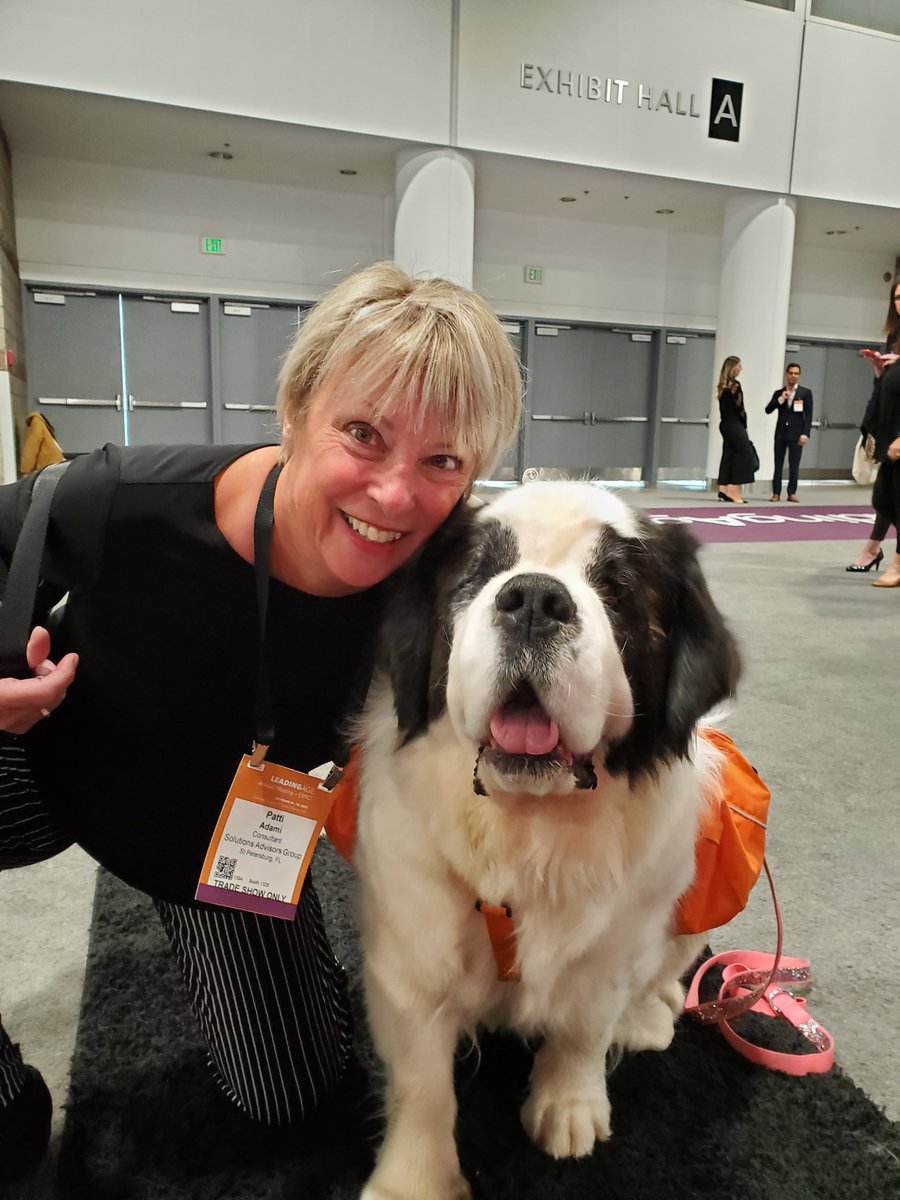 SA_Solvere's tweet photo. LeadingAge in Denver seems to have gone to the dogs! If you still want to connect with Solutions Advisors Group, make a quick visit to booth #1326! https://t.co/TIZgmDi8AH