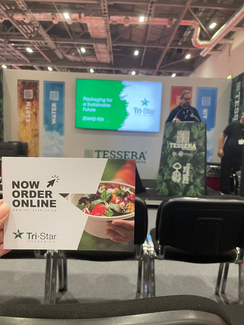 Justin Turquet, our Head of Sustainability is now speaking on Keynote Theatre 1 at @StreetFoodExpo. Justin has worked for Tri-Star and the wider Bunzl group for the past 5 years and is discussing the trends and future expectations for Sustainable Food Packaging.