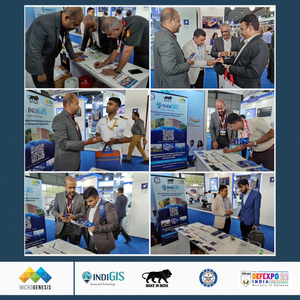 Mgtechsoft's tweet photo. The enthralled audience witnessed the future of innovation with #INDIGIS - #GISTechnology on day 2 at #DefExpo2022

Meet us at Hall &amp; Stand No: 7S.4 till 22nd Oct, to witness the power of #IndiGISTechnology at HEC, Gandhinagar, Gujarat. 

#DefenceExpo  #MGenatDefExpo2022 https://t.co/1rkkDmWIL7
