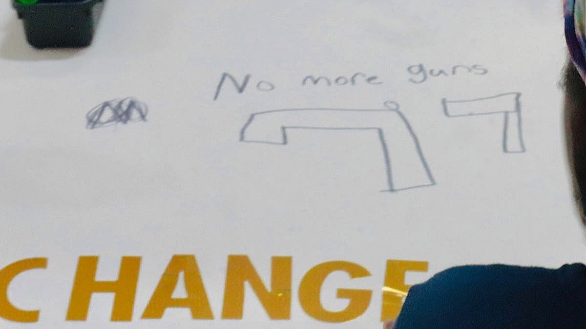 Pres. Biden addressing gun violence in America:  Alexia &amp; Ed were there - eepurl.com/ibJmmT