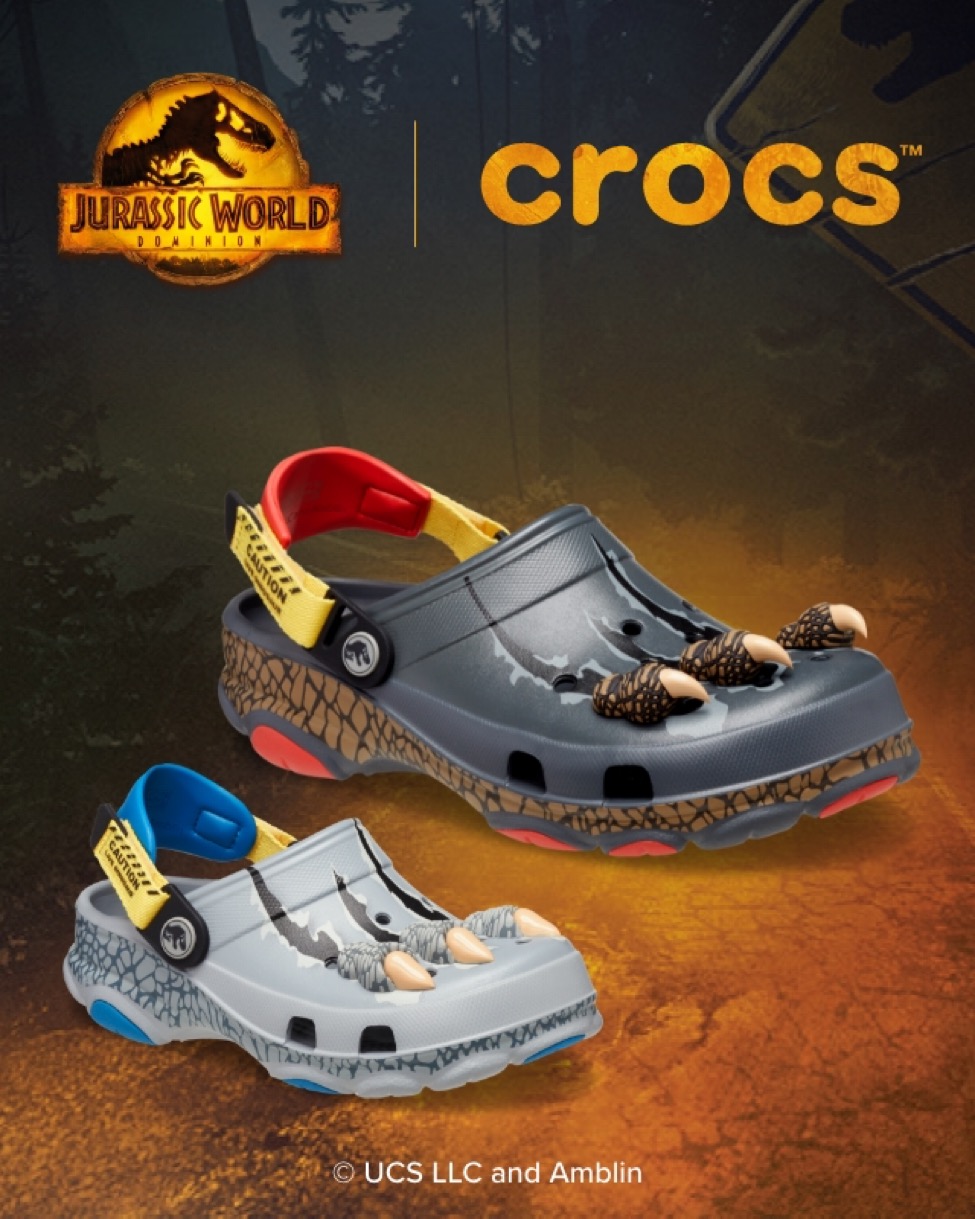 crocs x jurassic world
