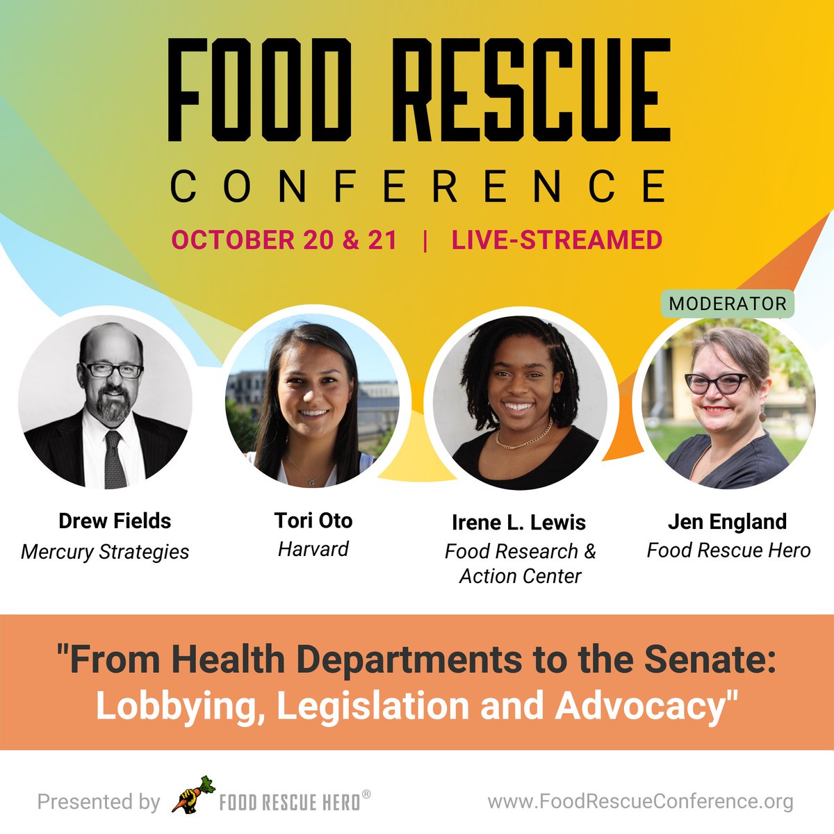 FRAC's @ilewis_225 will be featured on a livestreamed panel about lobbying, legislation, and advocacy today at #FoodRescueConference. For more information visit: foodrescuehero.org
#FRACOnTheMove