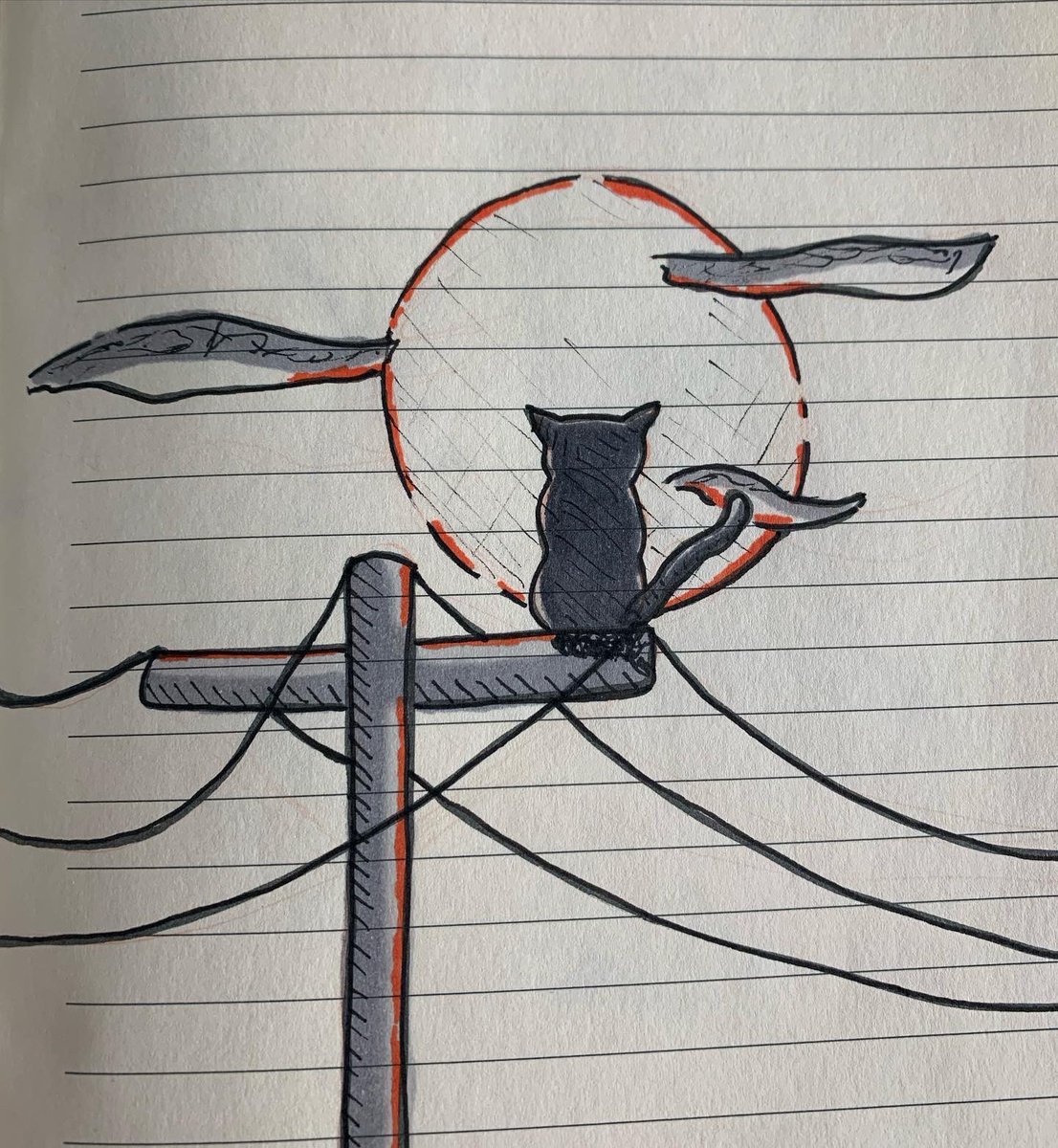 alexewarren's tweet photo. Today’s Artober Prompt: Scarf (also yesterdays prompt “moon” because I forgot to post it after I drew it 😅)
#ScbwiArtober #scbwi #illustrators https://t.co/Qbr1frhhjA
