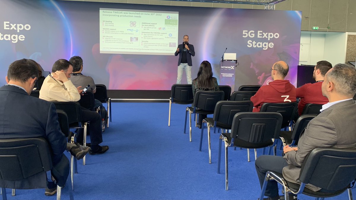 ⁦<a href="/garciadeblas/">Gerardo García</a>⁩ ⁦⁦<a href="/Telefonica/">Telefónica</a>⁩ explains #OSM architecture and capabilities at #5G expo stage ⁦<a href="/networkx_event/">Network X</a>⁩ #NFV #opensource #cloudnative #orchestration ⁦<a href="/ETSI_STANDARDS/">ETSI</a>⁩
