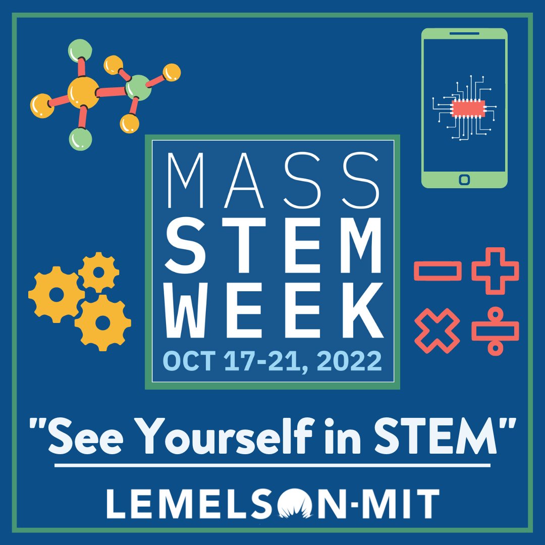 LemelsonMIT's tweet photo. Our mission at LMIT is to bring invention education opportunities to all students. We're forging a pathway to invention education and efforts like @MassSTEMWeek are key.

This year's #MassSTEMWeek theme is "See Yourself in STEM"
 
More Info: https://t.co/yYFfJmjE4P https://t.co/hmQ5kArPvX