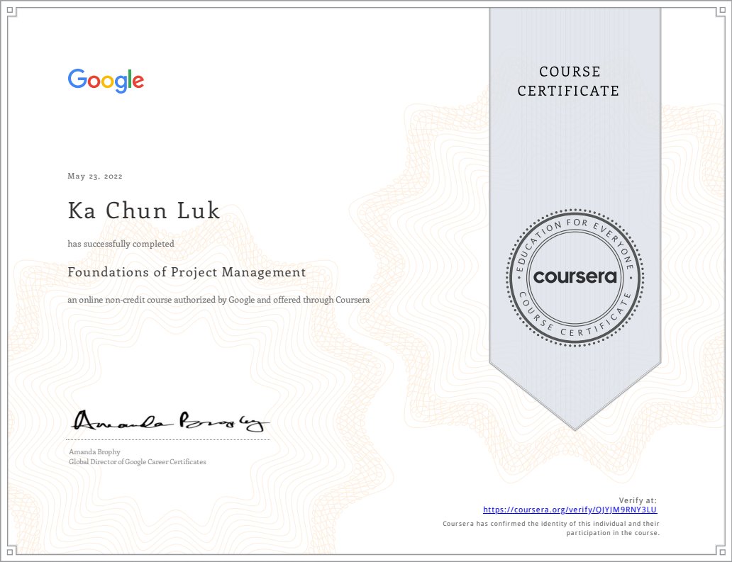 kcpeterluk's tweet image. 3 courses down, 3 more to go! #GoogleProjectManagement on #Coursera

Keep learning! Keep growing! 💪