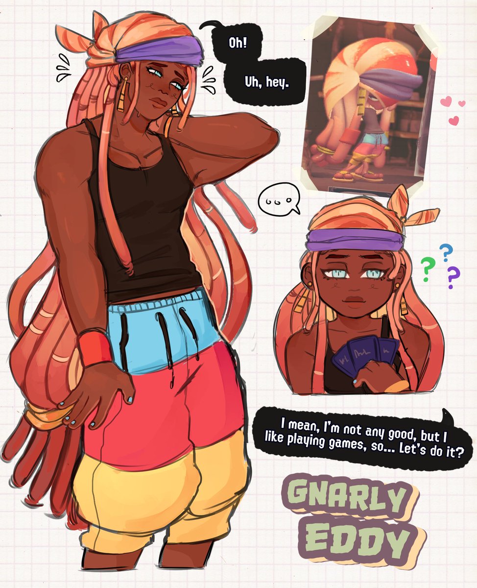 carlymoon🦇🕸 on X: oh gnarly eddy... guy that you are 🐚♥️ blacktober  Blacktober2022 splatoon3 t.co0J80CAqhaS  X