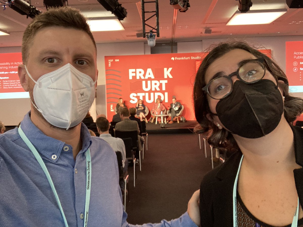 Accessibility in Action: three challenges for the publishing industry

At #FBF22 <a href="/Book_Fair/">FrankfurterBuchmesse</a> 

buchmesse.de/en/timetable/s…

With <a href="/FondazioneLIA/">Fondazione LIA</a> <a href="/cmussi/">cmussi</a> <a href="/elisamolinari/">Elisa Molinari</a> <a href="/WeAreTandF/">Taylor & Francis</a>