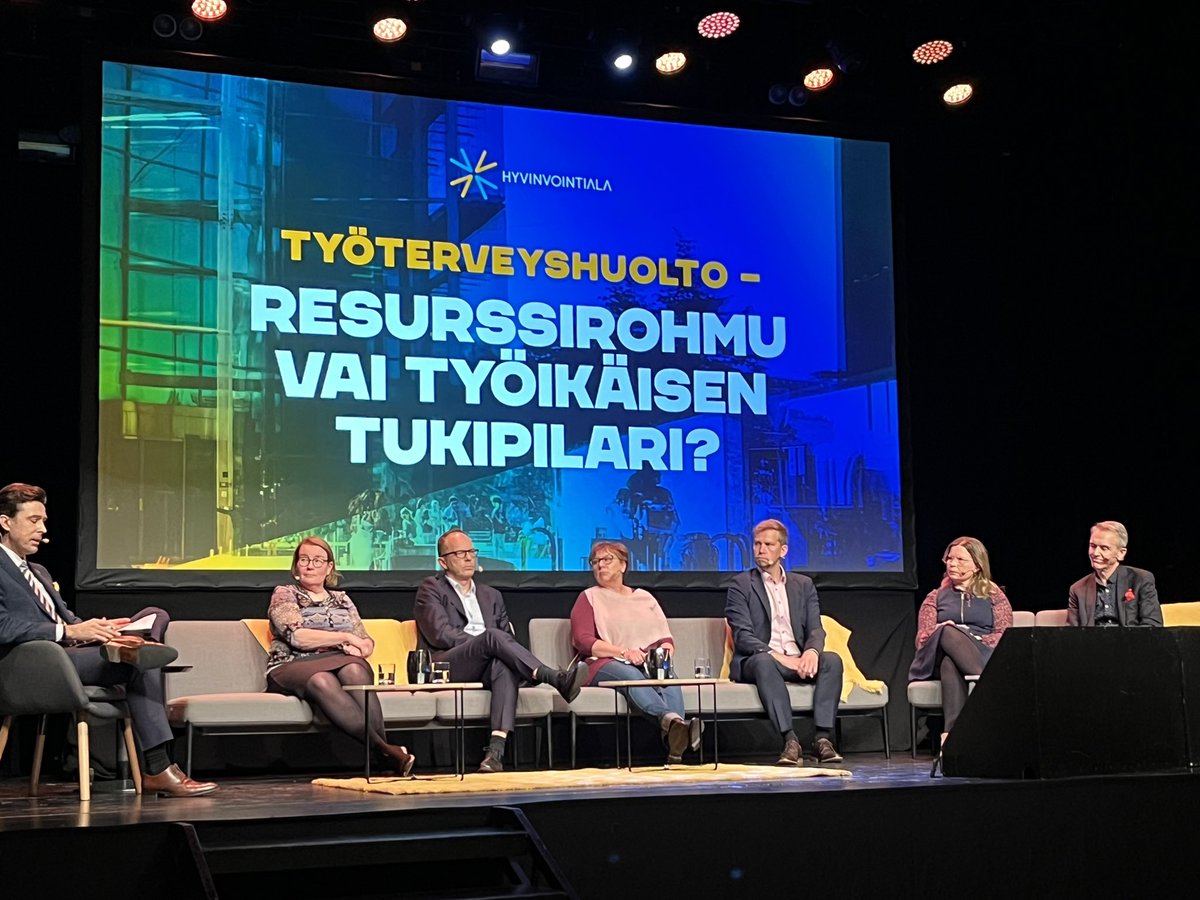 Eva Helaskoski (@EHelaskoski) on Twitter photo 2022-10-19 13:16:46 Erinomaista keskustelua työterveyshuollon vaikuttavuudesta, resursseista ja järjestelmän kehittämisestä. #työterveyshuolto @tyoterveys Erinomaista keskustelua työterveyshuollon vaikuttavuudesta, resursseista ja järjestelmän kehittämisestä. #työterveyshuolto @tyoterveys