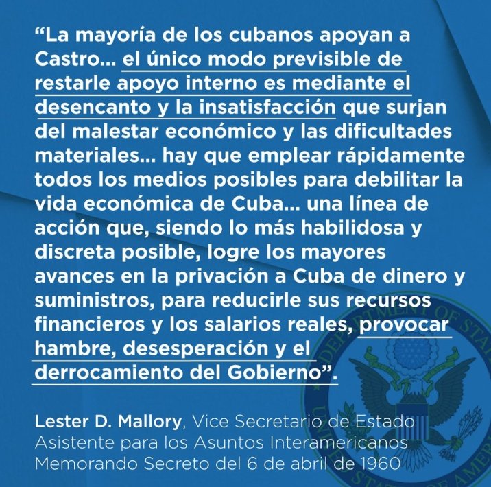 Gedeon_Fd's tweet photo. @DiazCanelB @BrunoRguezP Cómo miembro del pueblo de #Cuba reitero que el criminal bloqueo 🇺🇸 vs🇨🇺 es un hecho real que nos asfixia y no una justificación para poder desarrollarnos, que nos quiten la justificación y veremos a como tocamos #MejorSinBloqueo #UnblockCuba #CubaLive https://t.co/XjCBMRevS1