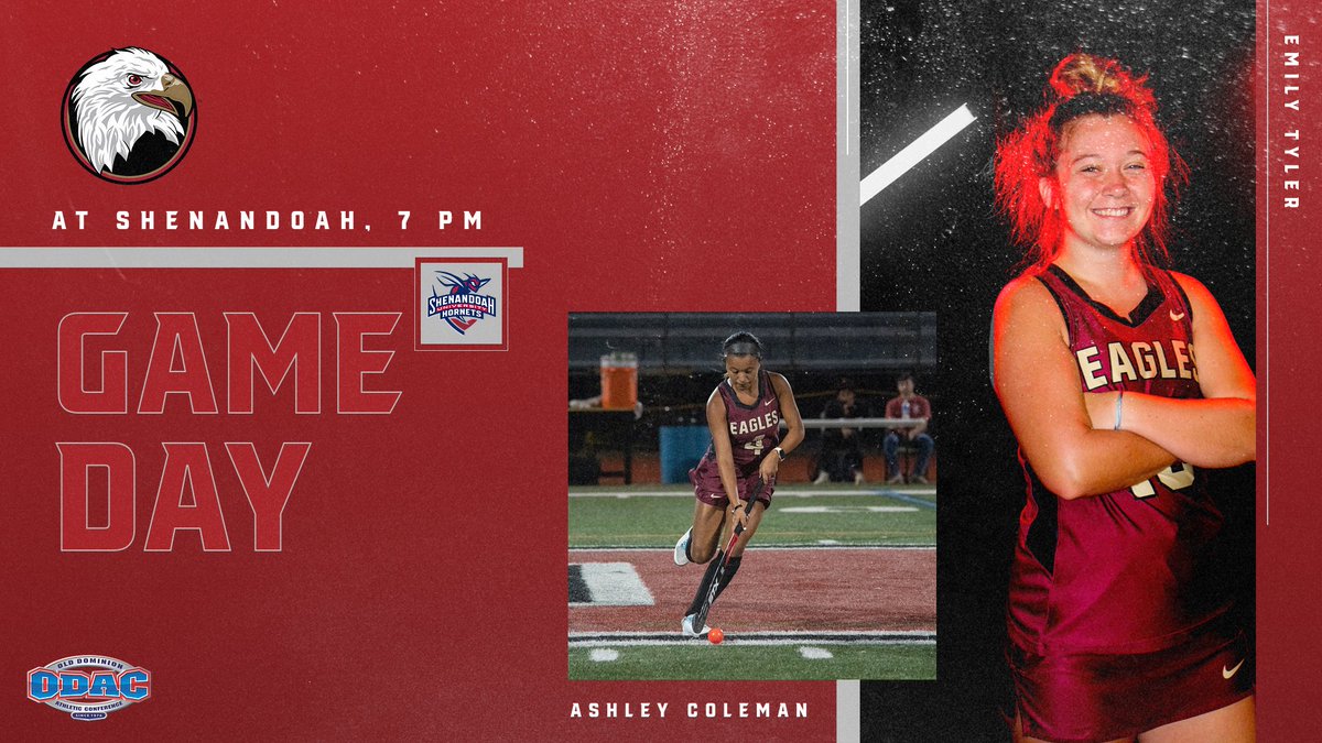 BCAthletics's tweet photo. It's GAMEDAY for @BridgewaterFH 
 
📅 10/19
⌚️ 7:00 pm
🆚 No. 15 Shenandoah
📍 Winchester, Va.
📺 https://t.co/rgjc7EeQOD
📈 https://t.co/EKQX753ARv
#BleedCrimson #GoForGold https://t.co/KZgRZ2gVzT
