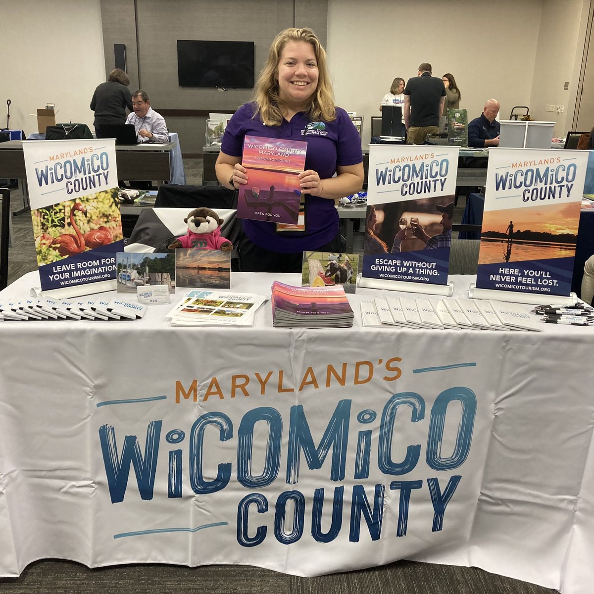 FunWicomico's tweet photo. We are excited to share information about Maryland’s Wicomico County with travel journalists during this morning’s @matpra Media Marketplace in @HappyValleyAdv! #CentralPAMATPRA2022 #MATPRA #FunWicomico https://t.co/QyPPRVNSp8