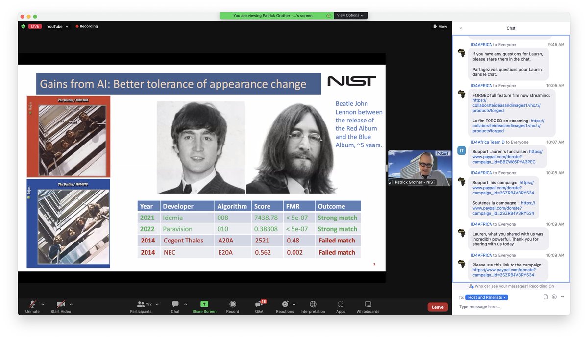 LABCollaborate's tweet photo. On today's @ID4Africa livecast the early days of facial recognition using faces many of us recognise 

Five years makes a difference 🤓 https://t.co/2KvjcxvIBS