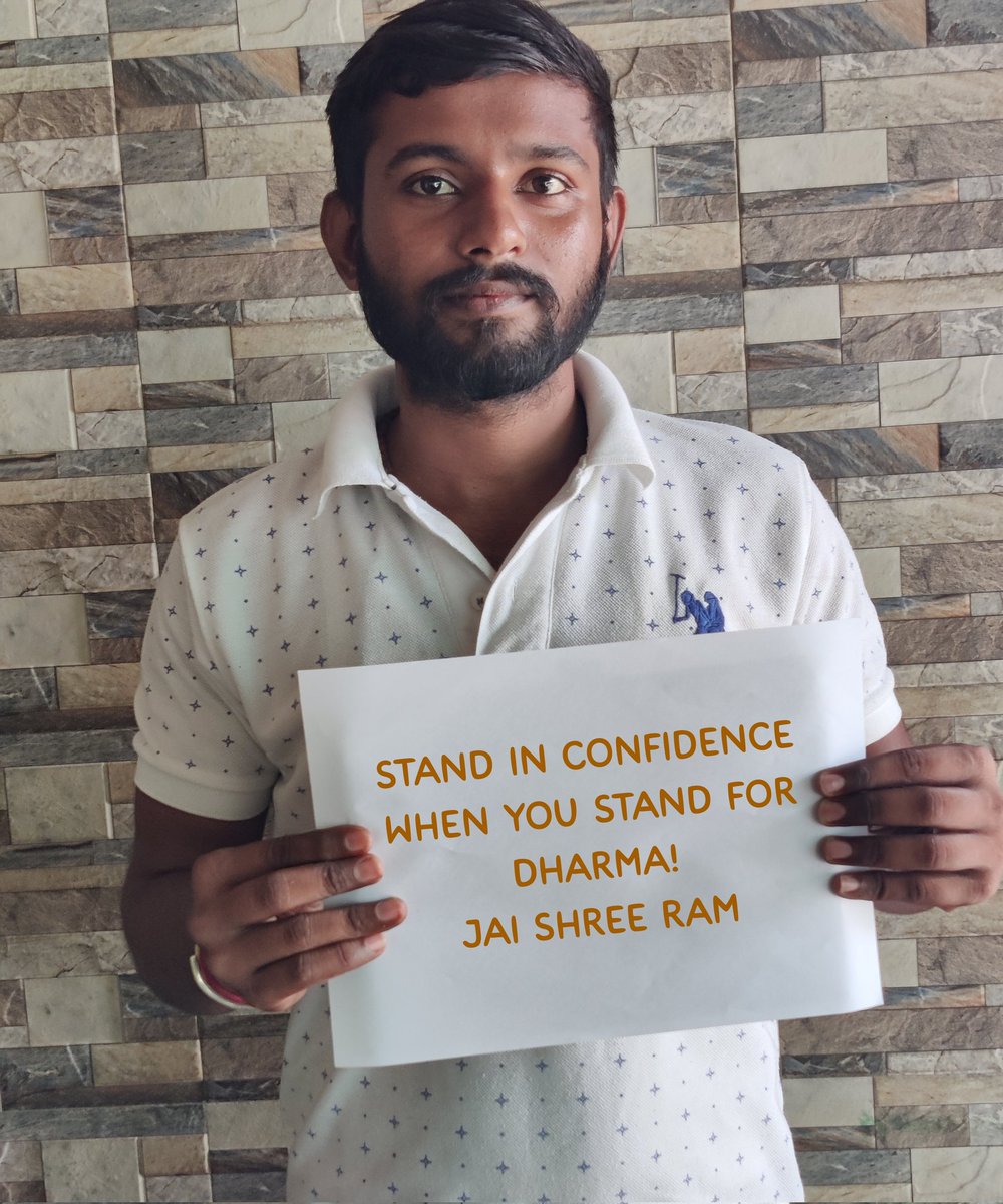 AkshayDaddapure's tweet photo. Stand in confidence when you stand for Dharma!!

#OurCulture_OurPride https://t.co/eys25Ev81Q